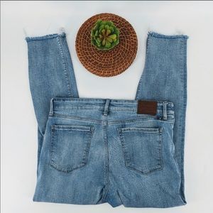 Lucky Brand Ava Crop Distressed Jeans